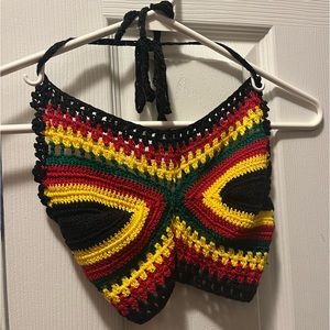 Rasta Crochet Top